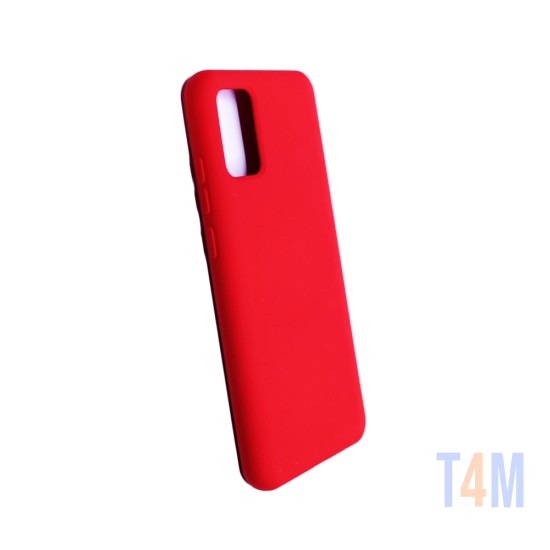 Capa de Silicone para Samsung Galaxy A02S Vermelho